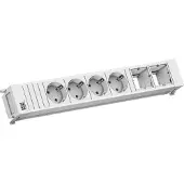 Bachmann Power Frame 4x CEE7/3, 2x CM, 0,2 meter, GST18, RAL9010