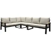 AVH-Collectie Lola hoek loungeset 4-delig aluminium antraciet