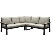 AVH-Collectie Lola hoek loungeset 3-delig aluminium antraciet