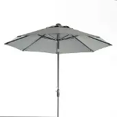 Intratuin Parasol Trinidad Grijs 80+UV D 250 Cm Gerecycled