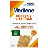 MERITENE Kracht En Vitaliteit 15x30 Gr Voedingssupplement Cafeïnevrij Koffie