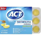 ACT , Droge Mondlozenges met Xylitol, Honing-Limonen, 36 Lozenges