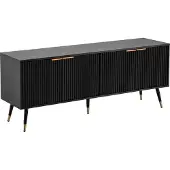 Wohnling Tv-meubel TV- zwart eiken 150x60x39 cm