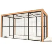 Glorenza Olivia - Kattenren - Aluminium - Antraciet - 345x190x187 cm