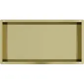 Guido Gusto Mat goud RVS Inbouwnis met tegelflens 30x60x10cm