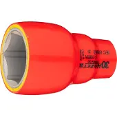 Hazet Dopsleutel · geïsoleerd 900KV-30 · 1/2 inch (12,5 mm) vierkant hol · Buiten-zeskant-tractieprofiel · SW 30 mm