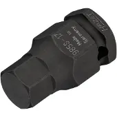 Hazet Krachtdopsleutelbit 985S-17 · 1/2 inch (12,5 mm) vierkant hol · Binnen-zeskant-profiel · SW 17 mm
