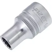 Hazet Dopsleutel 900Z-9 · 1/2 inch (12,5 mm) vierkant hol · Buitentwaalfkant tractieprofiel · SW 9 mm