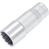 Hazet Dopsleutel 900TZ-24 · 1/2 inch (12,5 mm) vierkant hol · Buitentwaalfkant tractieprofiel · SW 24 mm