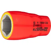 Hazet Dopsleutel · geïsoleerd 900KV-22 · 1/2 inch (12,5 mm) vierkant hol · Buiten-zeskant-tractieprofiel · SW 22 mm