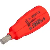 Hazet Dopsleutelbit · geïsoleerd 8801K-6KV · 3/8 inch (10 mm) vierkant hol · Binnen-zeskant-profiel · SW 6 mm