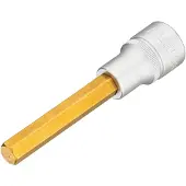 Hazet Dopsleutelbit 986L-10 · 1/2 inch (12,5 mm) vierkant hol · Binnen-zeskant-profiel · SW 10 mm