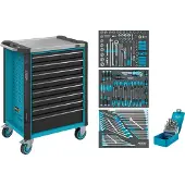 Hazet 179NX-8/228 Werkplaatswagen Kleur (specifiek): Zwart, Blauw