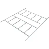 Pergart Vloerframe Tuinhuis Frankfurt Ii - Omvang 1112 - 352x309x2,6cm