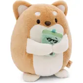 Mymochi knuffel hond Hiro 16cm bubble tea cadeauverpakking pluche speelgoed.