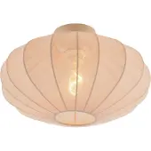 QAZQA Japandi plafondlamp beige met stoffen kap - Bida