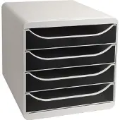 Exacompta Big Box Classic ladeblok zwart (4 laden)