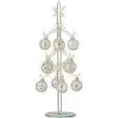 Jline Boom met ballen sterretjes glas zilver medium