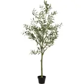 J-Line Olijfboom pot kunstmatig groen large