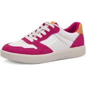 Tamaris Sneakers laag oranje / donkerroze / wit