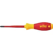 Wiha PlusMinus Schraubendreh.SL/PZ2 SoftFinish-slimFix VDE1000V Plus/minus schroevendraaier VDE Grootte SL/PZ 2 Koplengte: 100 mm