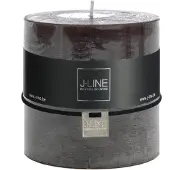 J-Line Cilinderkaars bruin/zwart -8u