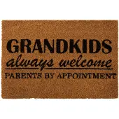 Jline Deurmat grandkids kokos naturel/zwart