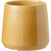 J-Line Bloempot rond keramiek oker medium