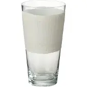 J-Line Vaas delph glas transparant/wit extrasmall