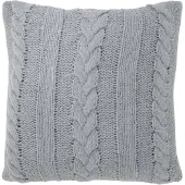 Jline Kussen twist polyester grijs