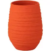 J-Line Vaas fiesta keramiek oranje mediium