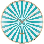 Karlsson Klok Candy Swirl Dome Turquoise Blue & White