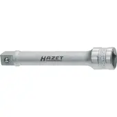 Hazet Verlengstuk 917-5 · 1/2 inch (12,5 mm) vierkant hol · 1/2 inch (12,5 mm) vierkant massief · Lengte: 123 mm