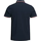 Jack & Jones Shirt 'JJEPaulos' donkerblauw / rood / wit
