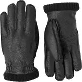 Hestra Handschoen Men Deerskin Primaloft Rib Black-9
