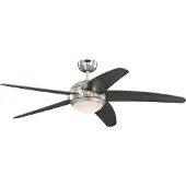 WESTINGHOUSE Bendan LED plafondventilator chroom/hout, stil - , Bendan, dimbare, Hout, Woonkamer, Hout, Modern