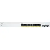 Cisco CBS220-24P-4X, beheerd, L2, Gigabit Ethernet (10/100/1000), Power over Ethernet (PoE), voor inbouw in een rack