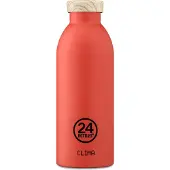 24Bottles Drinkfles 'Clima 500 ml' beige / rood / zwart