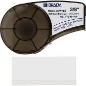 Brady M21-375-461-AW tape gelamineerd polyester | zwart op wit | 9,53mm x 6,40m