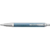 Parker IM Premium balpen | Blue Grey met chroomdetail | Medium punt met blauwe inkt | Geschenkdoos