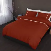 Romanette Dekbedovertrek Duchesse Rooibos Wit Flanel-200 x 200 / 220 cm | 2-Persoons