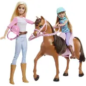 Barbie - Poppen en Paard (GXD65)