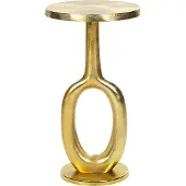 Beliani APITI - Bijzettafel - Goud - Aluminium