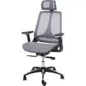 MCW Bureaustoel -A59, bureaustoel, schuiffunctie stof/textiel ISO9001 ~ grijs/grijs