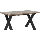 Beliani BRONSON - Uitschuifbare eettafel - Lichthout - 90 x 140/180 cm - MDF