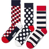 Happy socks Sokken navy / rood / wit