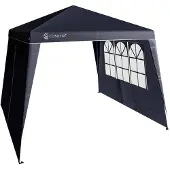 Casaria Zijwand 2 Stuks voor Paviljoen Capri Antraciet 3x3m