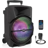 Pyle Partybox - Grote Bluetooth Luidspreker - 1200W - LED-verlichting