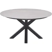 Garden Impressions Lowland tafel - Ø150 cm - carbon black - Centostone Napoli sand