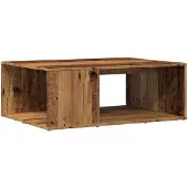 vidaXL Salontafel 90x67x33 cm bewerkt hout oud houtkleurig